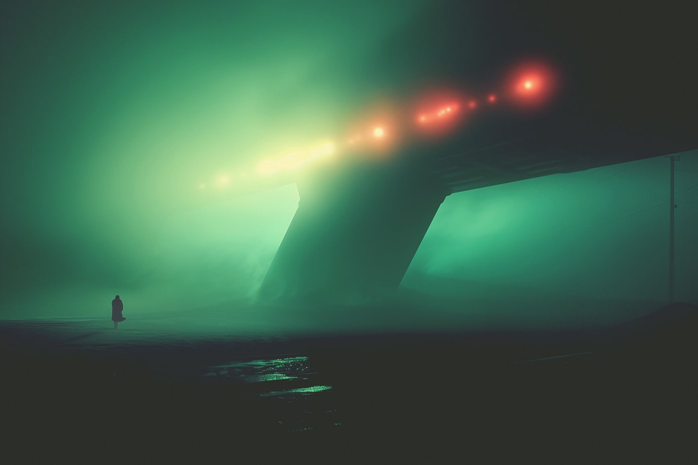 Ethereal apocalyptic mood, atmospheric cyberpunk neo-noir art, Blade Runner 2049 style | Wall Art